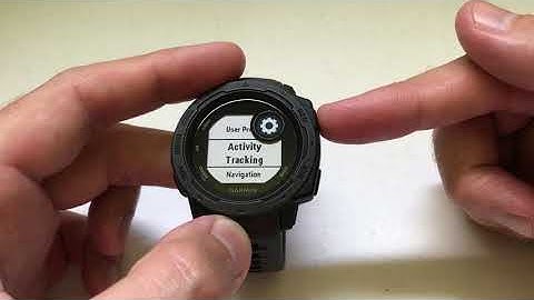 Garmin Instinct - Move Alert Turn On (or Off)