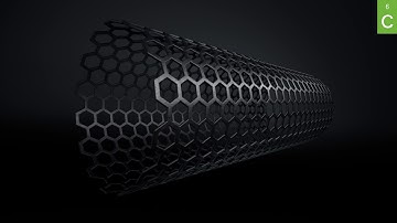 Graphene nanotube 3D model