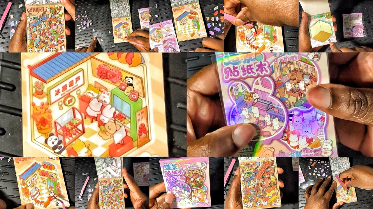 ASMR-терапия с помощью стикеров | Создание мини-магазина панд