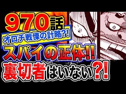 【ワンピース 970 最新話感想妄想考察】スパイの正体とは！裏切者はいなかった？！