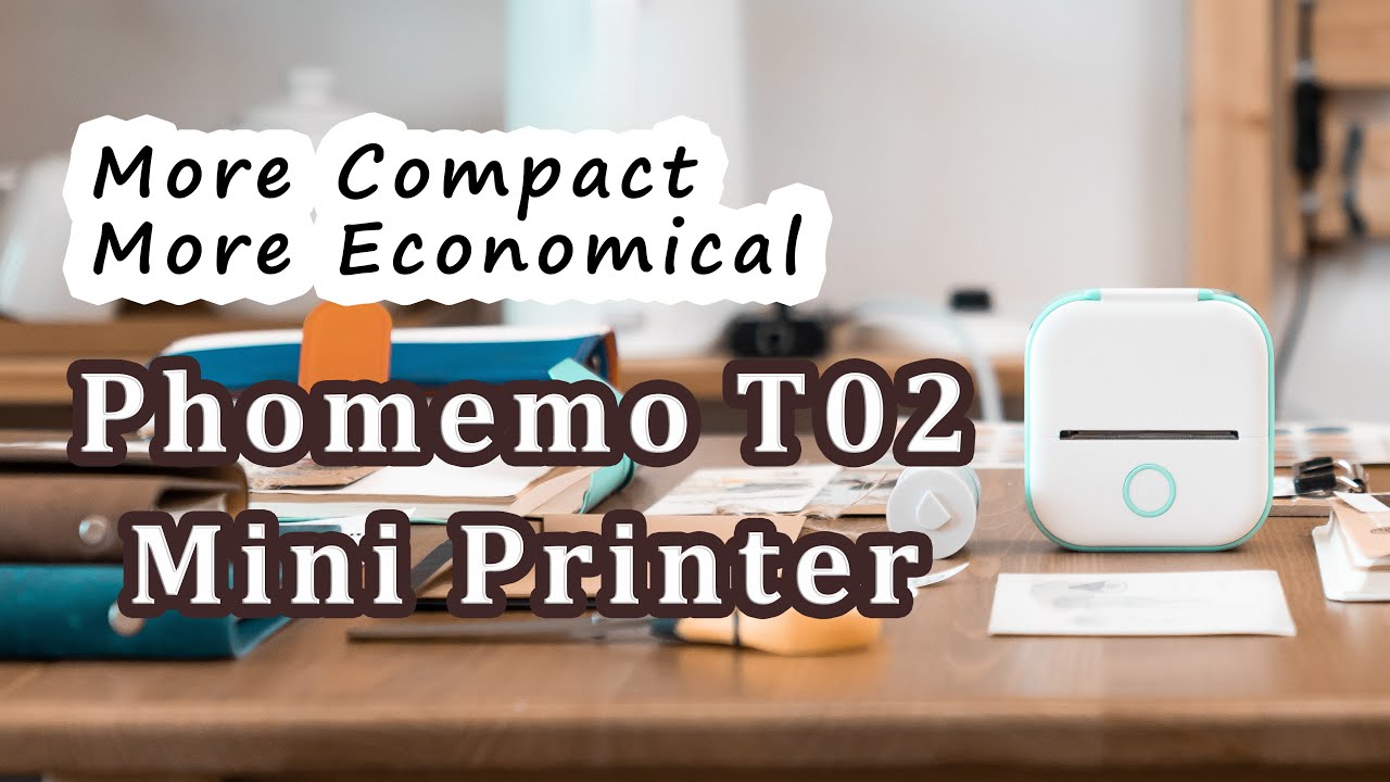 Phomemo Mini Imprimante Portable,T02 Imprimant Photo,Imprimante