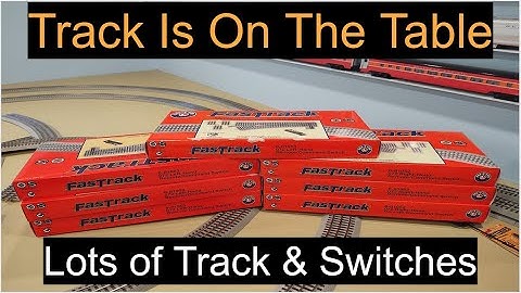 Train Layout Update #4: Track Is On The Table