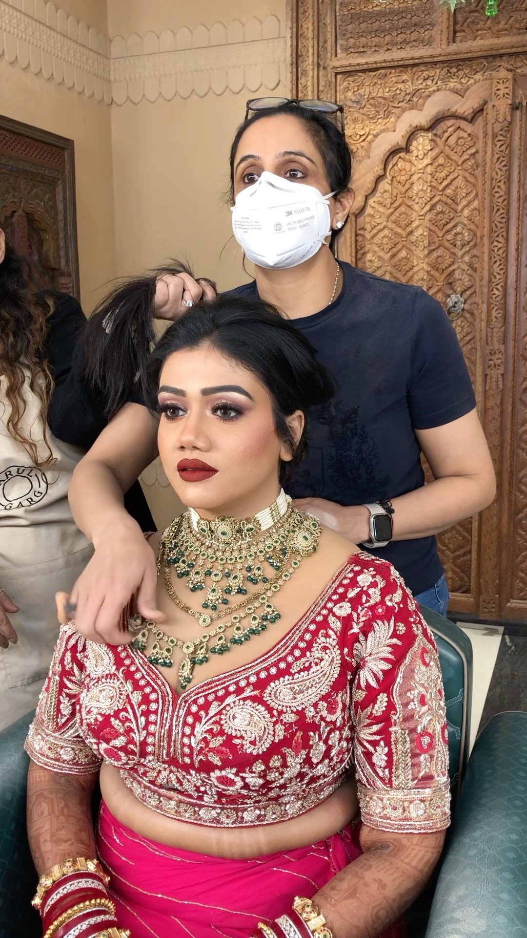 Stunning Red Lips for my Bride ! Parul Garg