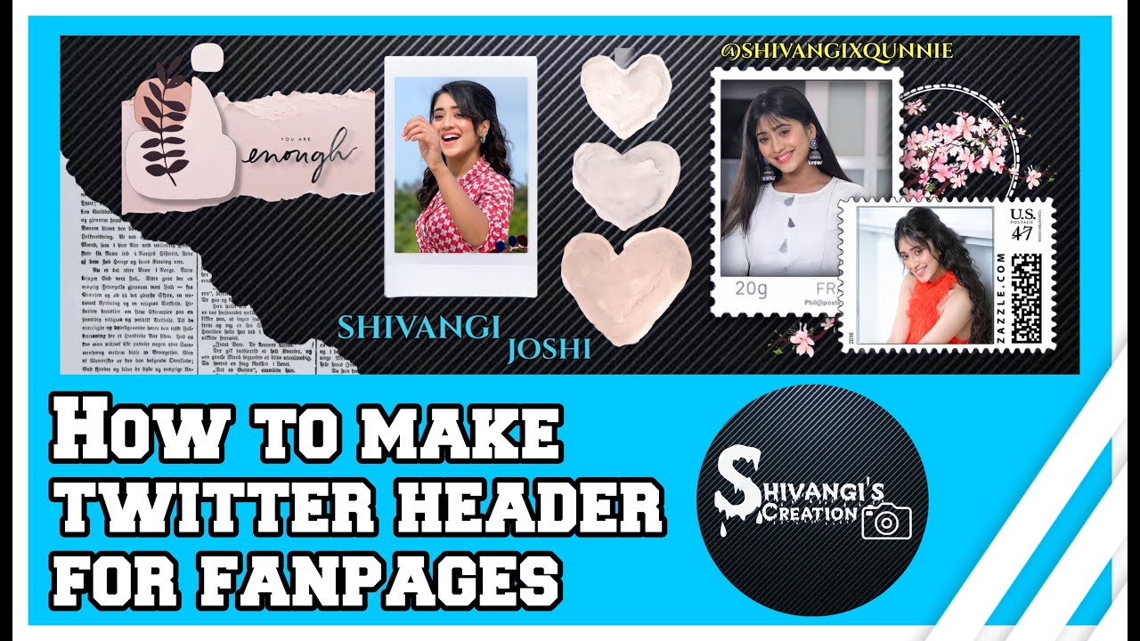 How to make twitter header for fanpages  , 