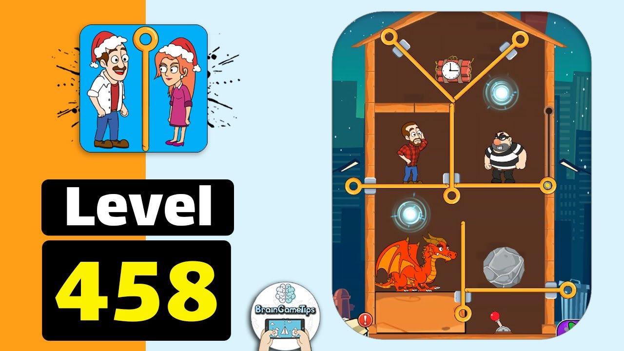 Home Pin: Pull The Pin Puzzle - How To Loot? - Pull Pin Puzzle Level 458 Walkthrough