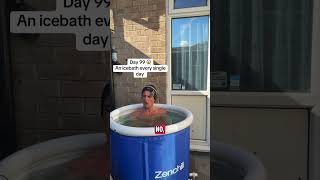 Day 99 ice bath check almost at 100 #IceBath #Accountability #Challenge