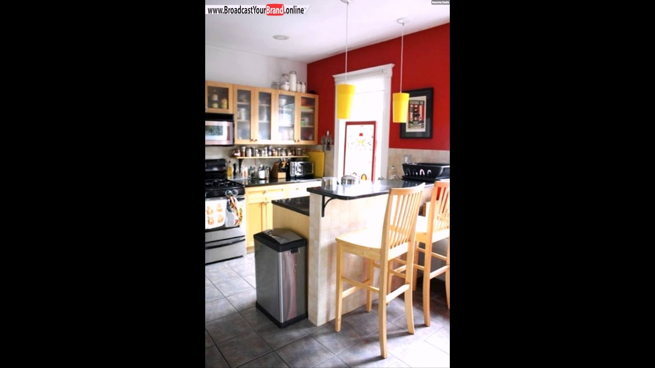 Kreative ideen für kleine küche wand rot youtube