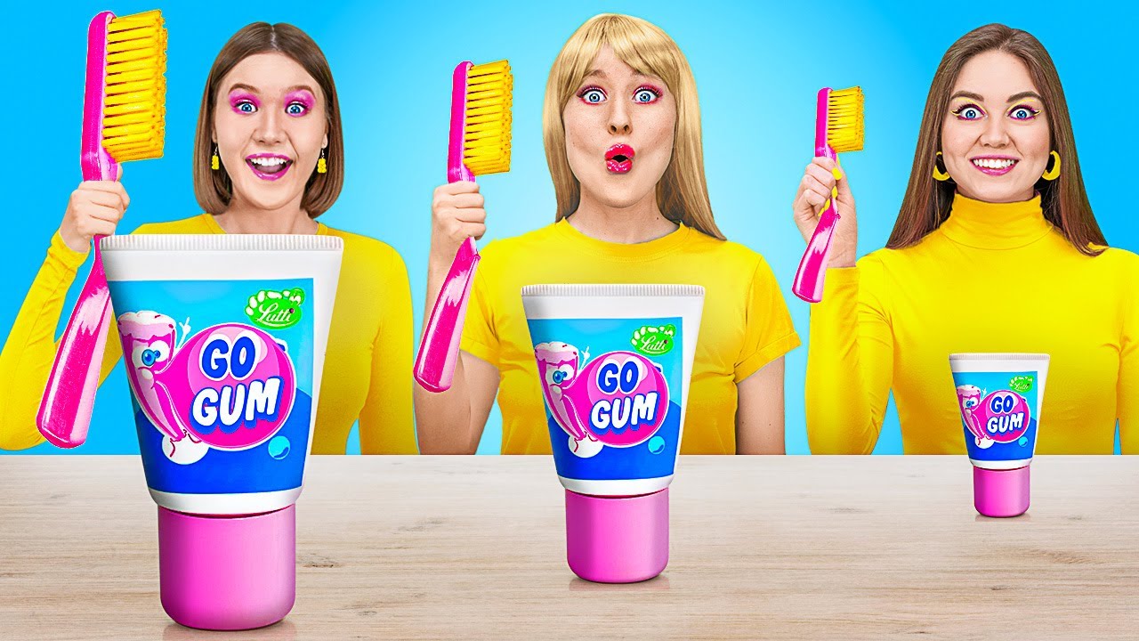 EN BÜYÜK VE EN KÜÇÜK GIDA YARIŞMASI || 123 GO'dan 1000 Kat Şekerleme! GIDA