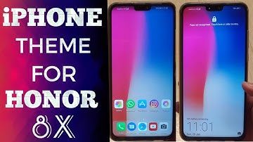 Best iPHONE (IOS) Theme For HONOR 8X. Works With All Devices Running EMUI. Android to IOS