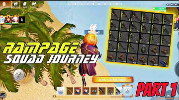 Rampage Mode | Squad Journey Part 1 | Last Island Of Survival
