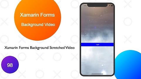 Xamarin Forms Background Stretched Video