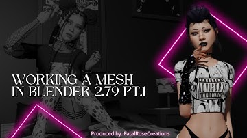 Tutorial: Working a Mesh In Blender 2.79: Creating Sims 4 CC