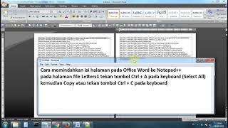 Cara Memindahkan Isi Halaman Office Word Ke Notepad