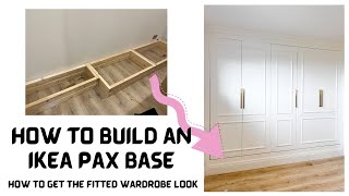Pax IKEA Closet Wardrobe Hack - How To Build A Base DIY Hack Step-by-Step Guide Pax Series PART ONE