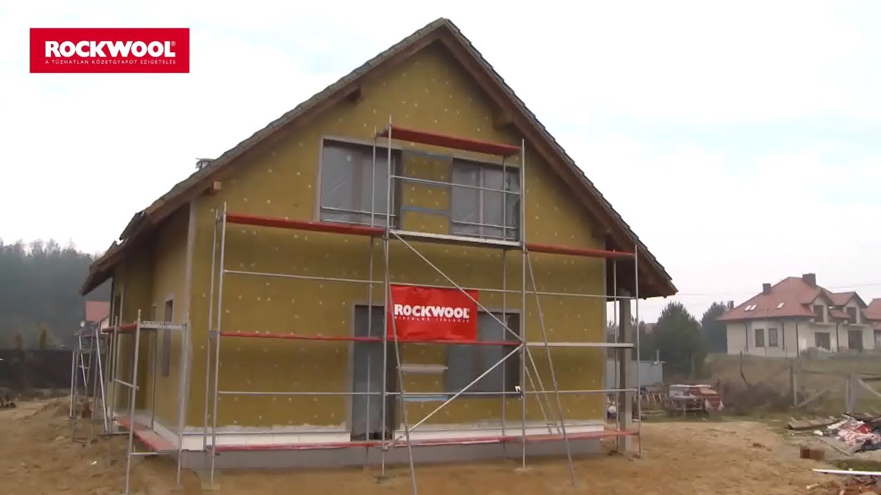 Homlokzatok hőszigetelése ROCKWOOL hőszigetelő rendszerrel