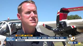Cal Fire locked and loaded ready to fight fires