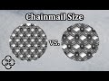 How to make the best chain-mail. Do small rings save weight?