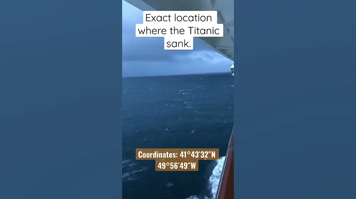 Exact location where the Titanic sank. #titanic coordinates: 41°43′57"N,49°56′49"W