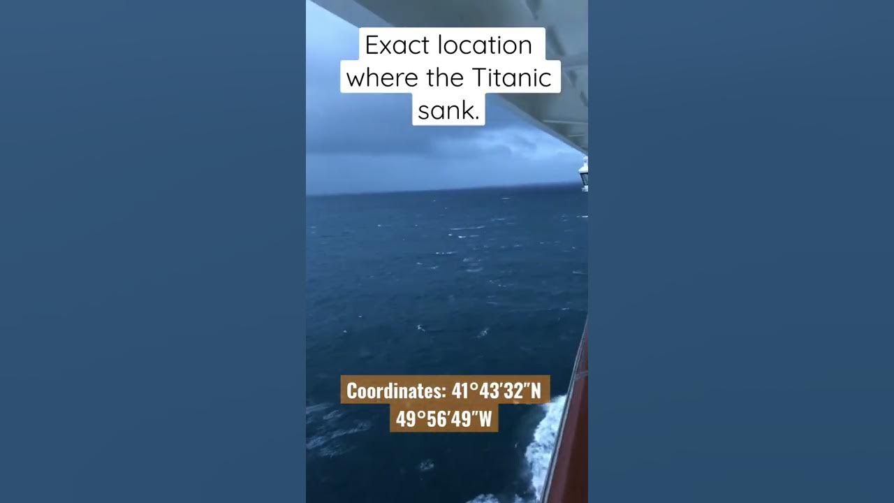 Exact location where the Titanic sank. #titanic coordinates: 41°43′57"N,49°56′49"W Exact location where the Titanic sank. #titanic coordinates: 41°43′57"N,49°56′49"W