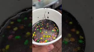 This guy actually put soda in his ice cream!