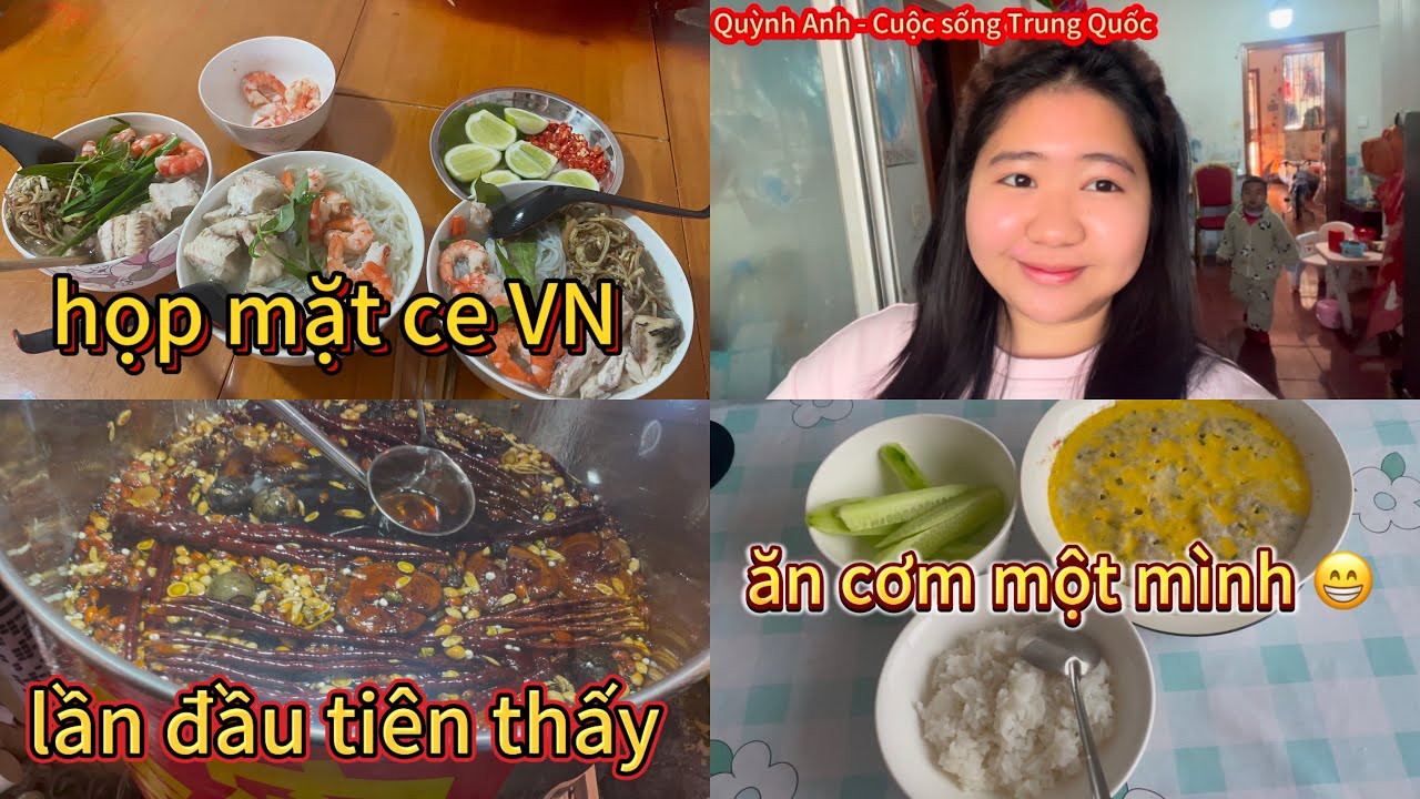(8) Chị em VN họp mặt ăn uống - Hội chợ ở TQ bán món gì?