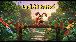 Hindi / Urdu Story | Lalchi Kutta | A Greedy Dog | Balaj Kids Cartoons