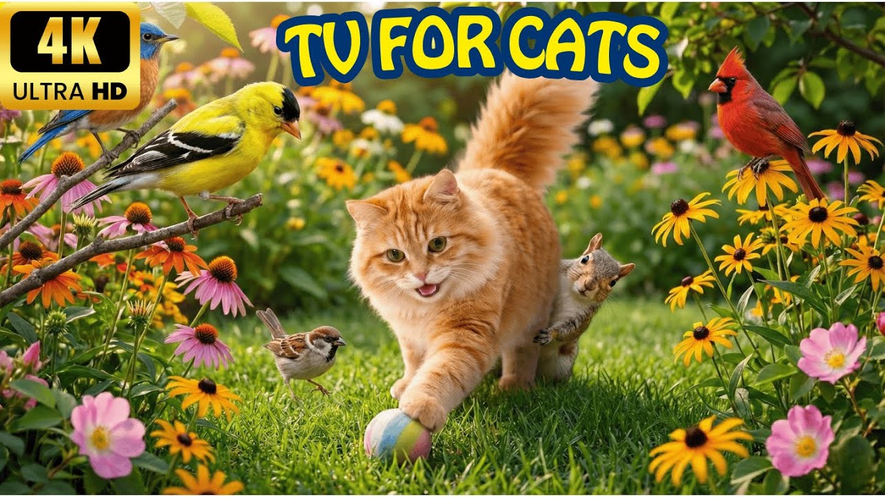Relaxing Cat TV 🐾 Calm Forest Birds for Happy Indoor Cats
