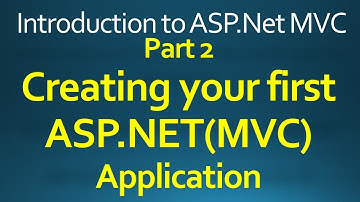 2 ASP.Net MVC Creating your first Asp.Net MVC application in Hindi/Urdu - Part 2