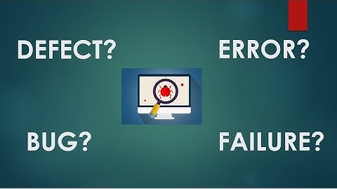 DEFECT vs BUG vs ERROR vs FAILURE | Software Testing Basics in Hindi