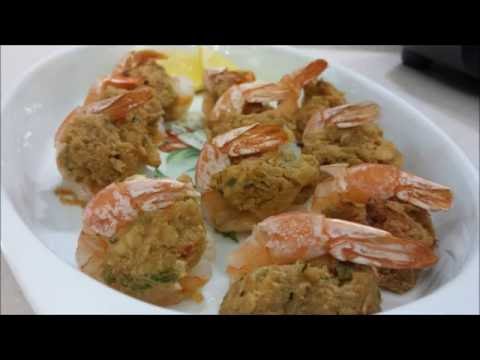 SMOKED SALMON STUFFED SHRIMP AIR FRYER