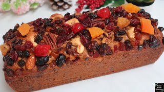 Last Minute! Instant No Fuss Recipe! Christmas Fruit Cake🎄 No Soaking, No Egg&Rum! Eggless Plum Cake