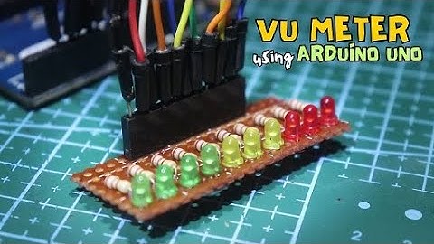 VU Meter using Arduino Uno Microcontroller (DIY)