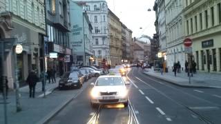Tramvají - linka 5 - úsek Na Knížecí - Solidarita 2016-10-17