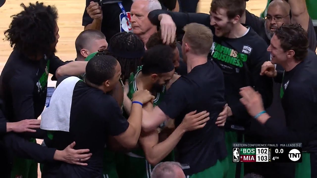 Celtics start fast, finish off Miami in Game 4, 102-82 – Boston Herald