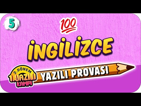 5.Sınıf İngilizce 2.Dönem 1.Yazılıya Hazırlık | 2022 📝