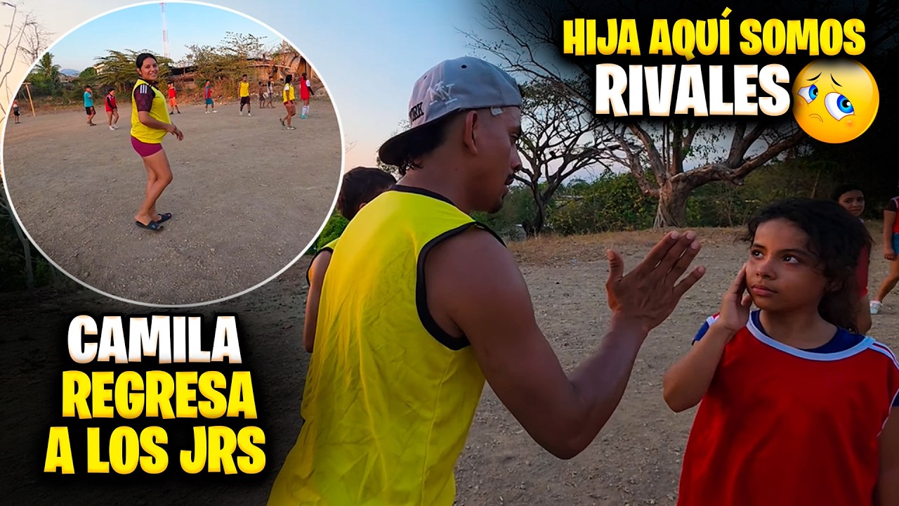 Valentina LLORA al haber sido golpeada con el balón, esto le dijo su papá Chistin.