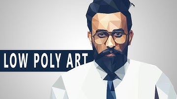 Easy Low poly Art Tutorial  only 3 steps   Photoshop