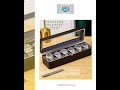 Luxury transparent-lid watch box with 6 fabric-lined compartments, portable and shockproof design...