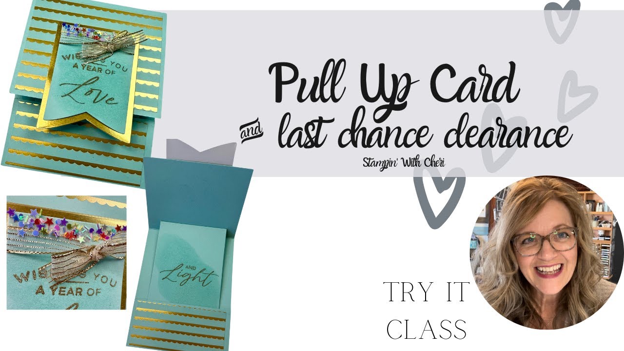 Обязательно попробуйте! Карточка Pull Up с товарами Stampin' Up!