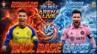 ​😱 LIVE: Ronaldo vs Messi Ball Race Game! 🇵🇹 🇦🇷 GOAT War! screenshot 5