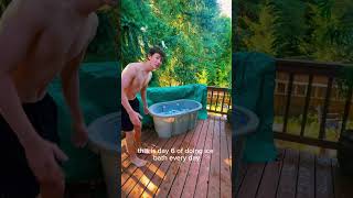 ICE BATH CHALLENGE?day 6 icebath coldtub