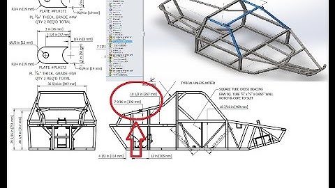 BadLandBuggy ST4 Plans/Drawings - PT 3. Tubular Frame / SW Structural Member