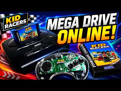 We turned the Mega Drive into an ONLINE console! Meet Kid Racers #megadrive #segagenesis #online