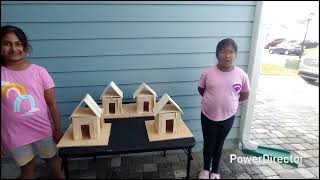 WCES STEM Expo 2025 - Hurricane House project - Aditi and Harini