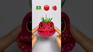 🐸+🔴+🍓이모지 믹스(Emoji Mixing) #Strawberry Frog #딸기 개구리 #실리콘테이프