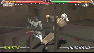 Shujinko vs Liu kang fight battle (mortal kombat)