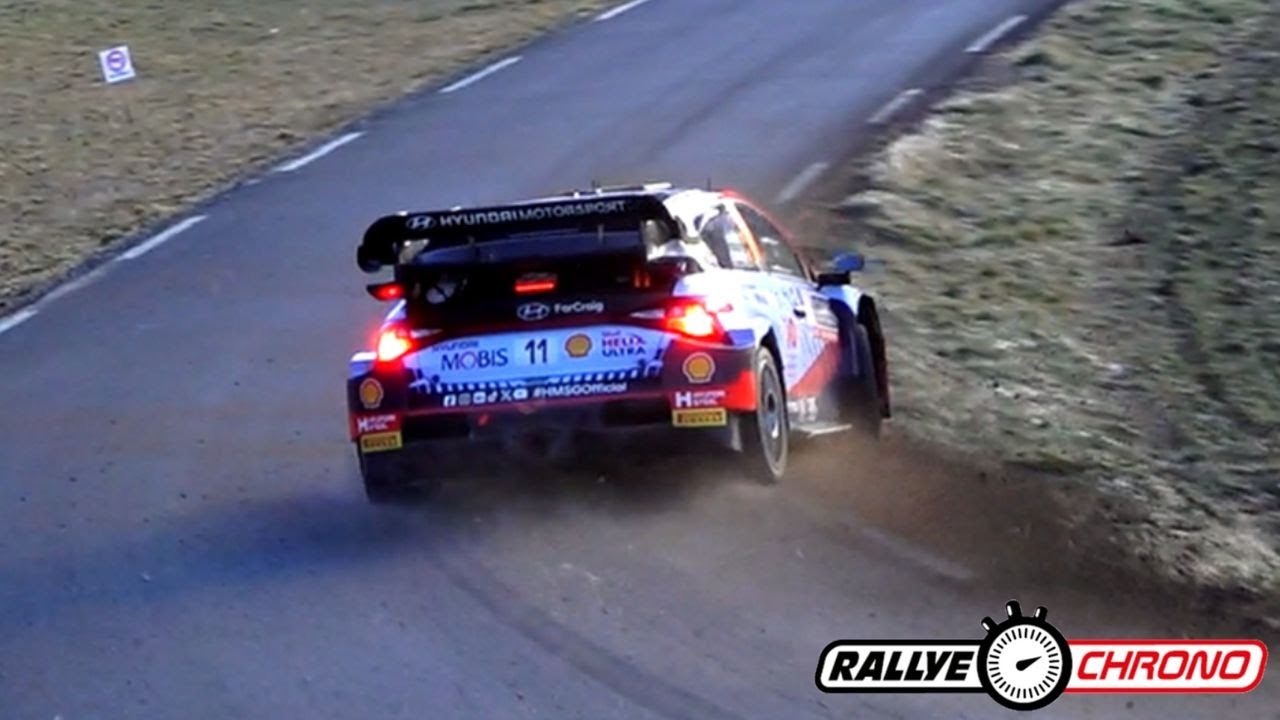 WRC Rallye Monte Carlo 2024 FLAT OUT action & Mistakes