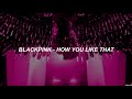 BLACKPINK — How You Like That // sub. español