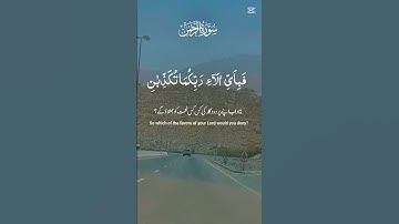 سورة الرحمن فَبِأَيِّ آلَاءِ رَبِّكُمَا تُكَذِّبُنِ