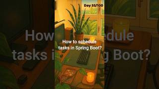 Day 55/100 : How to schedule tasks in Springboot ? #100dayschallenge #interview